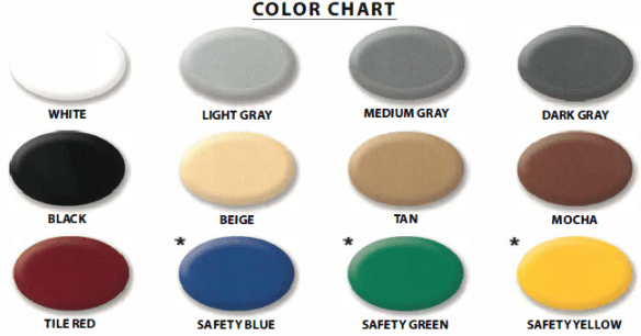 Epoxy Pigment Color Chart